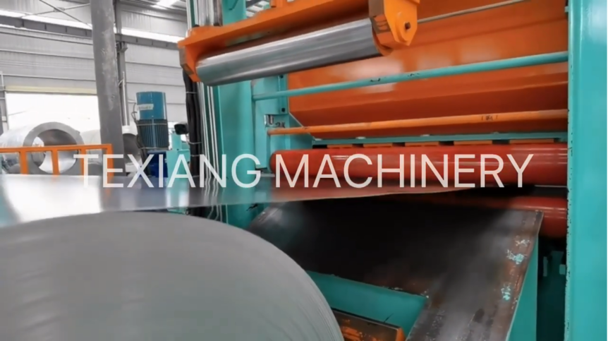 Flying shear cut to length line for continuous coil processing