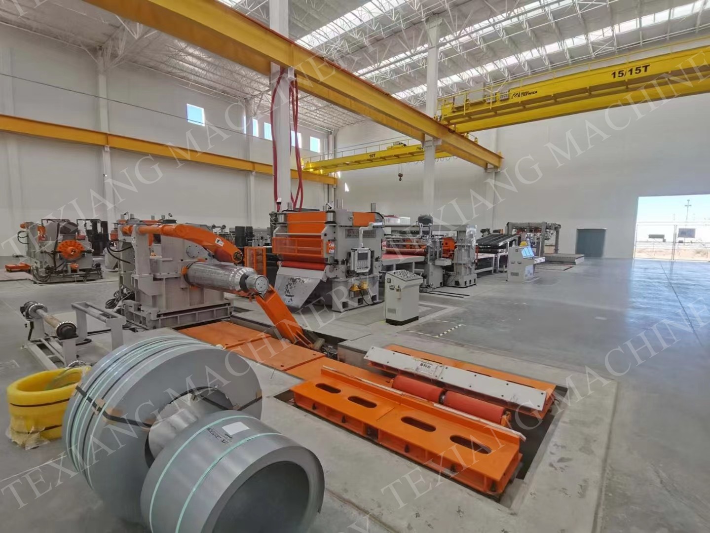 Cut to length line commissioning project at customer plant